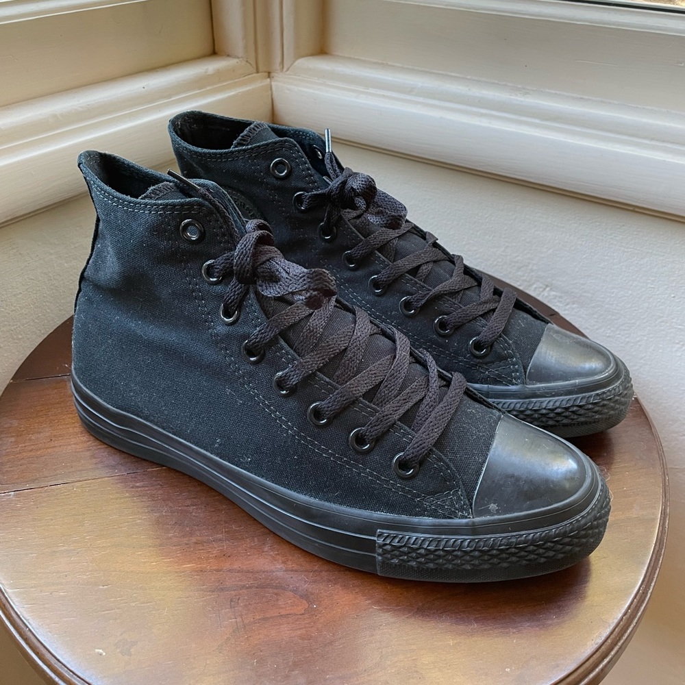 Converse All Star High Top All Black Size 8